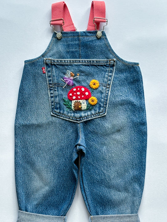 Floral Fairy Dungarees, 1-2 years
