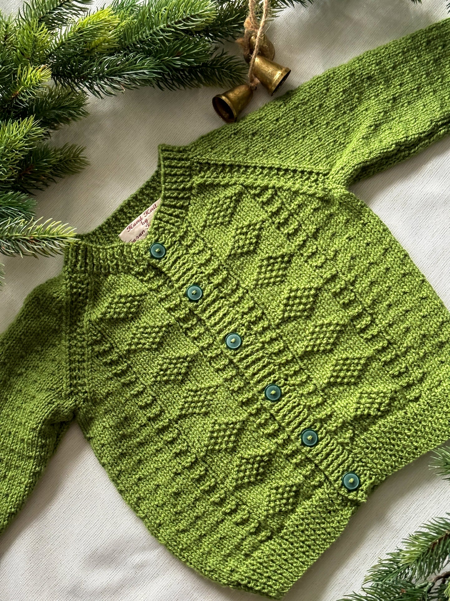Joy wreath cardigan 2-3 years