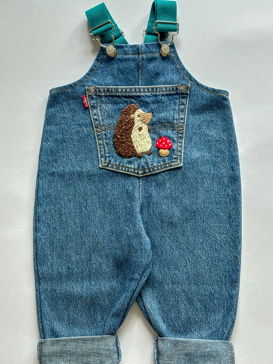 Hedgehog Dungarees, 6-12 months