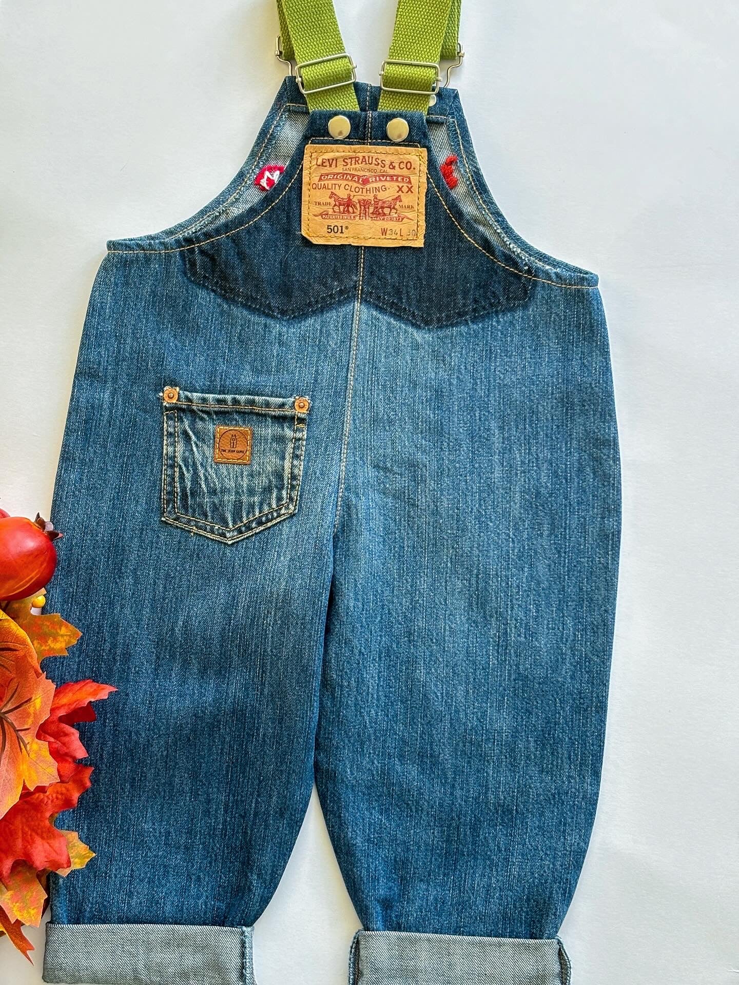 Leaves Dungarees, 2-3 Years