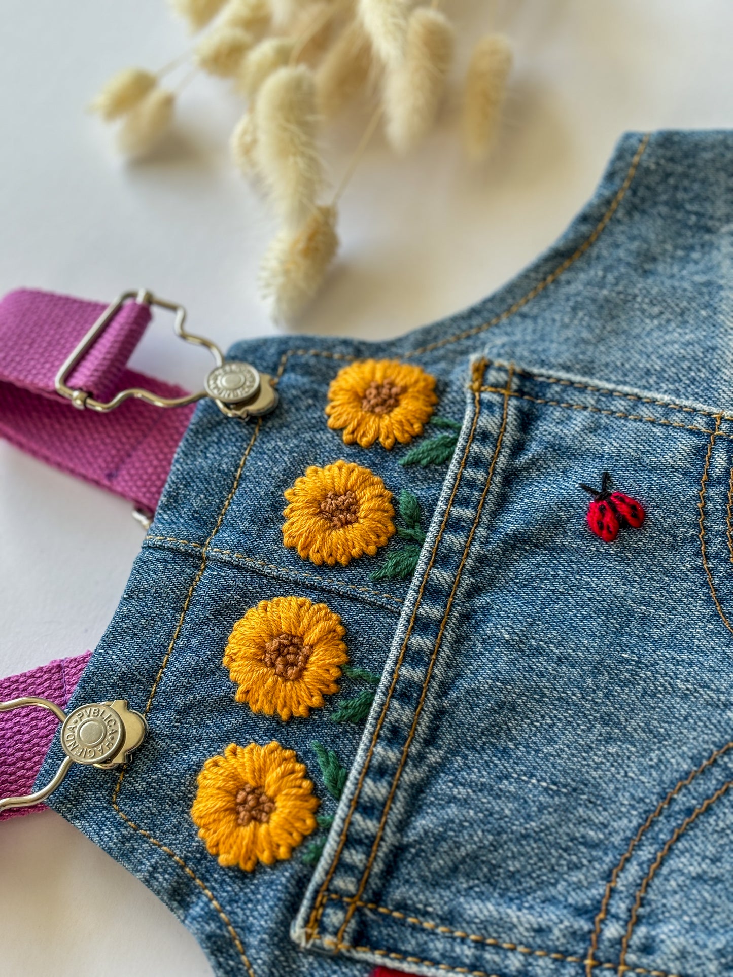 Sunflower Dungarees, 1-2 years