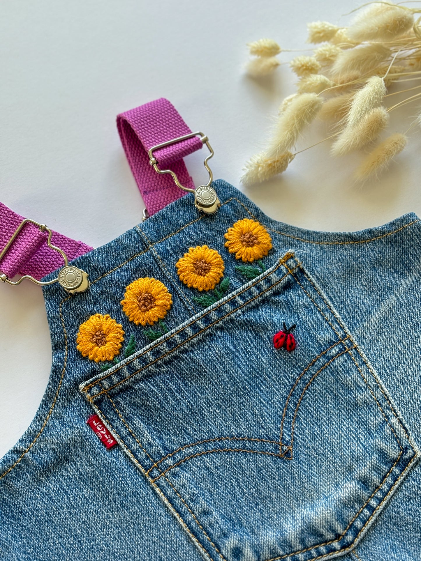Sunflower Dungarees, 1-2 years