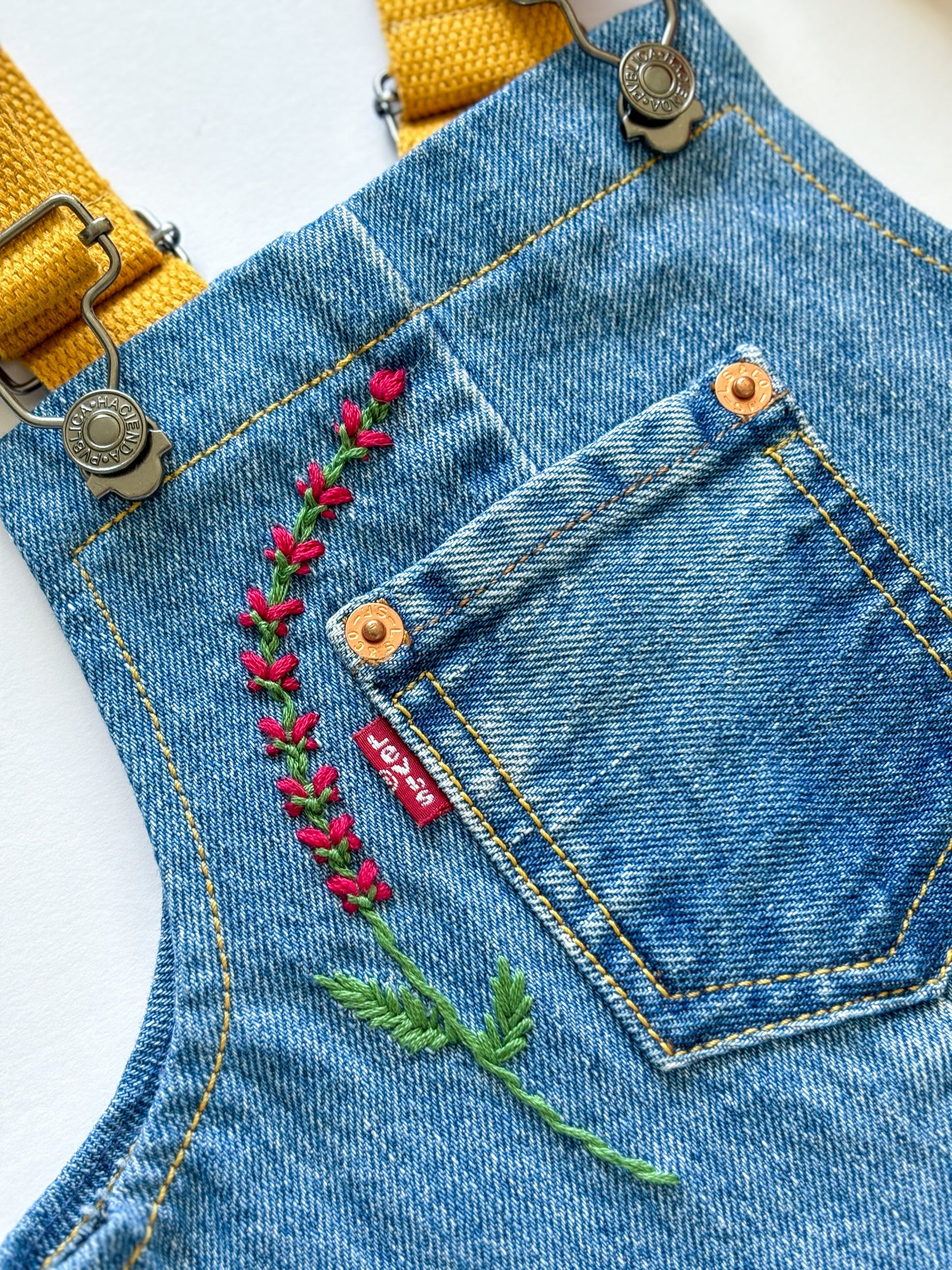 Floral Dungaree Dress, 2-3 Years