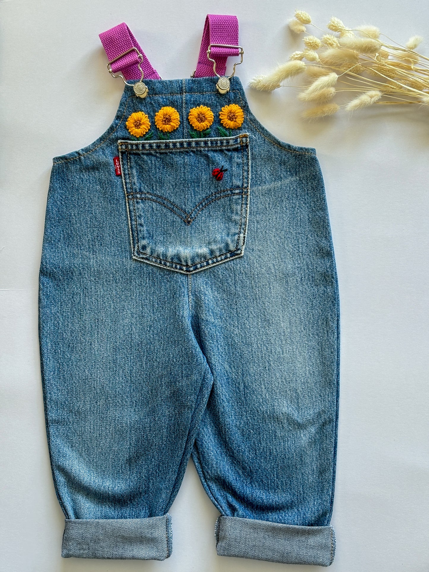 Sunflower Dungarees, 1-2 years