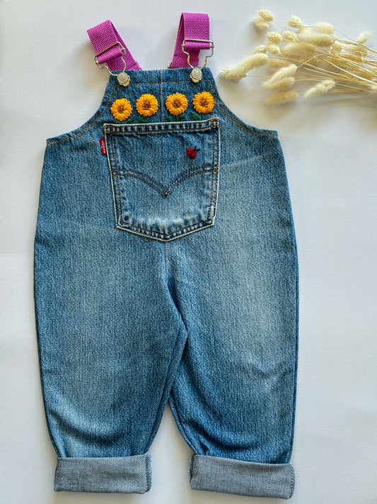 Sunflower Dungarees, 1-2 years