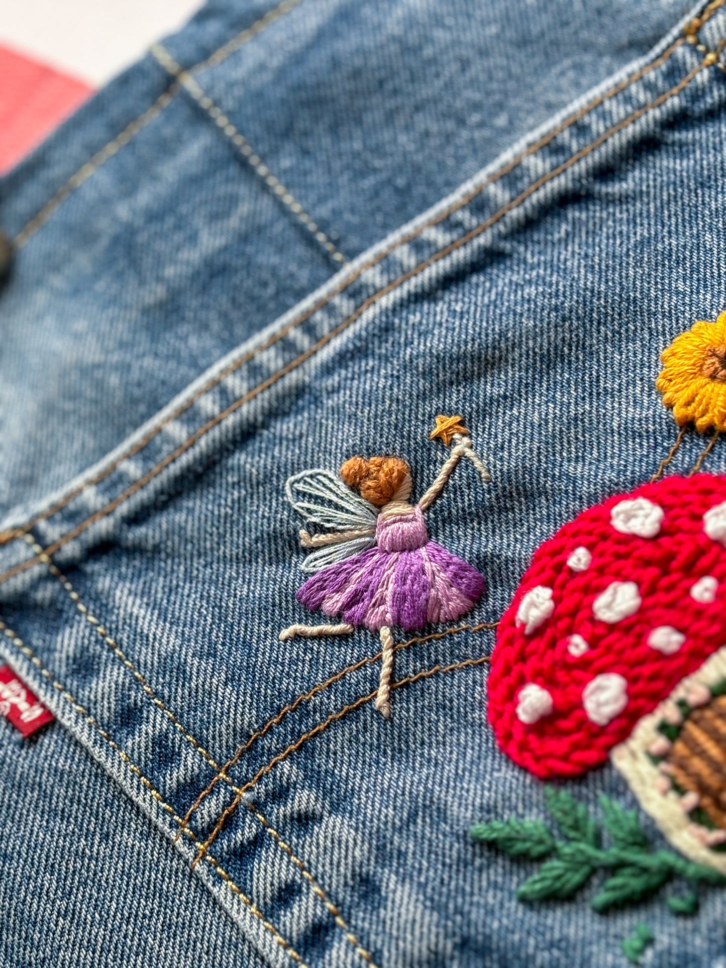 Floral Fairy Dungarees, 1-2 years