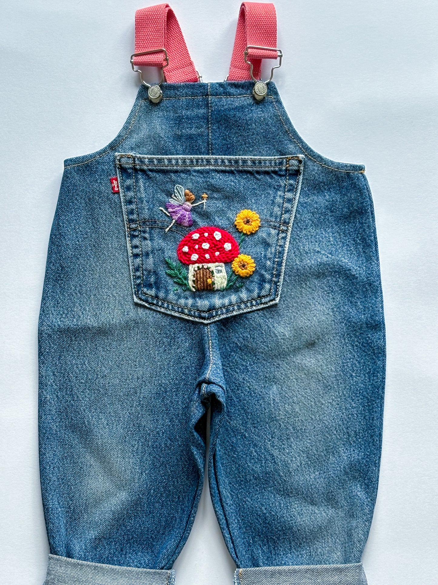 Floral Fairy Dungarees, 1-2 years