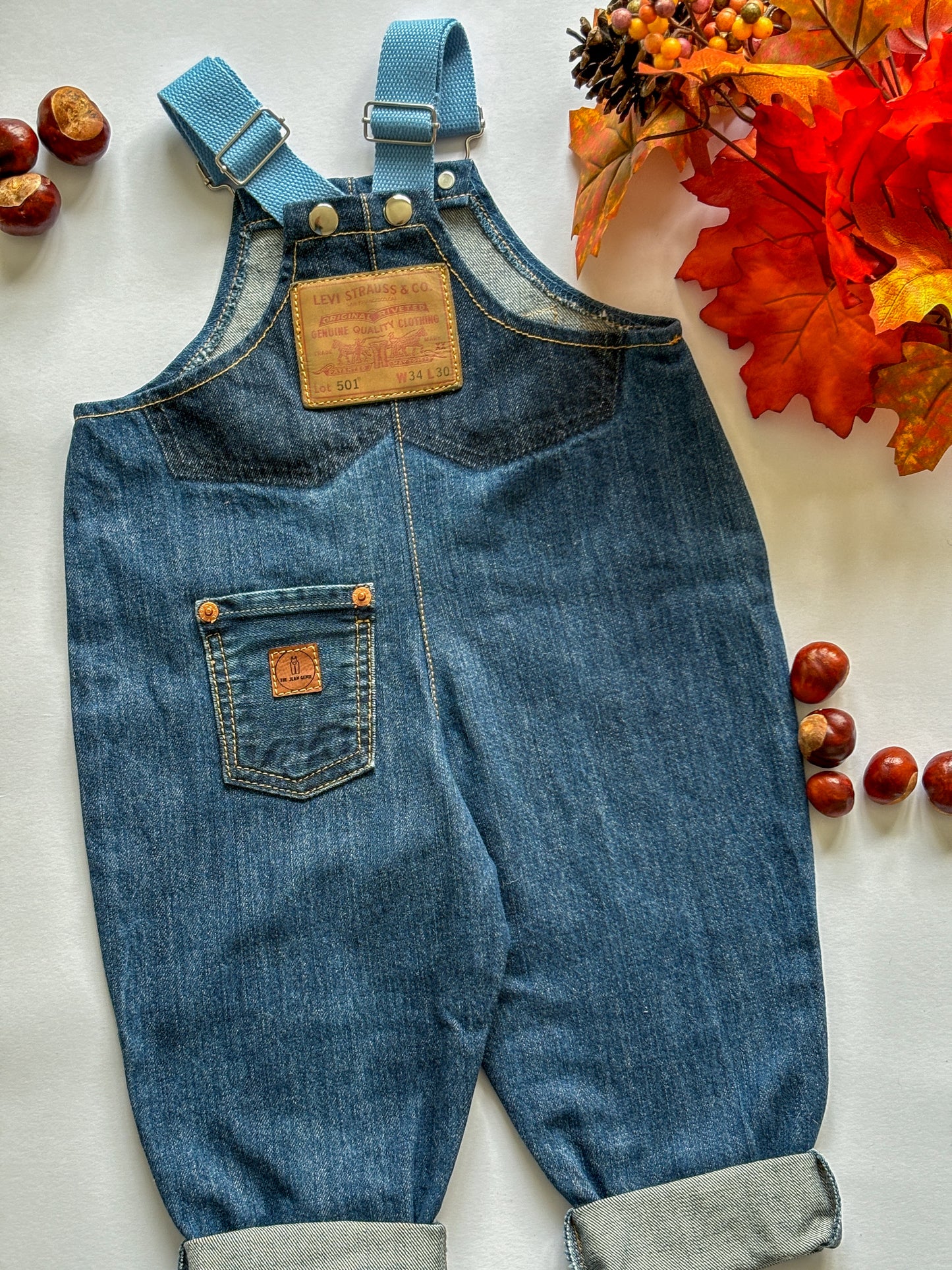Squirrel Dungarees, 1-2 years