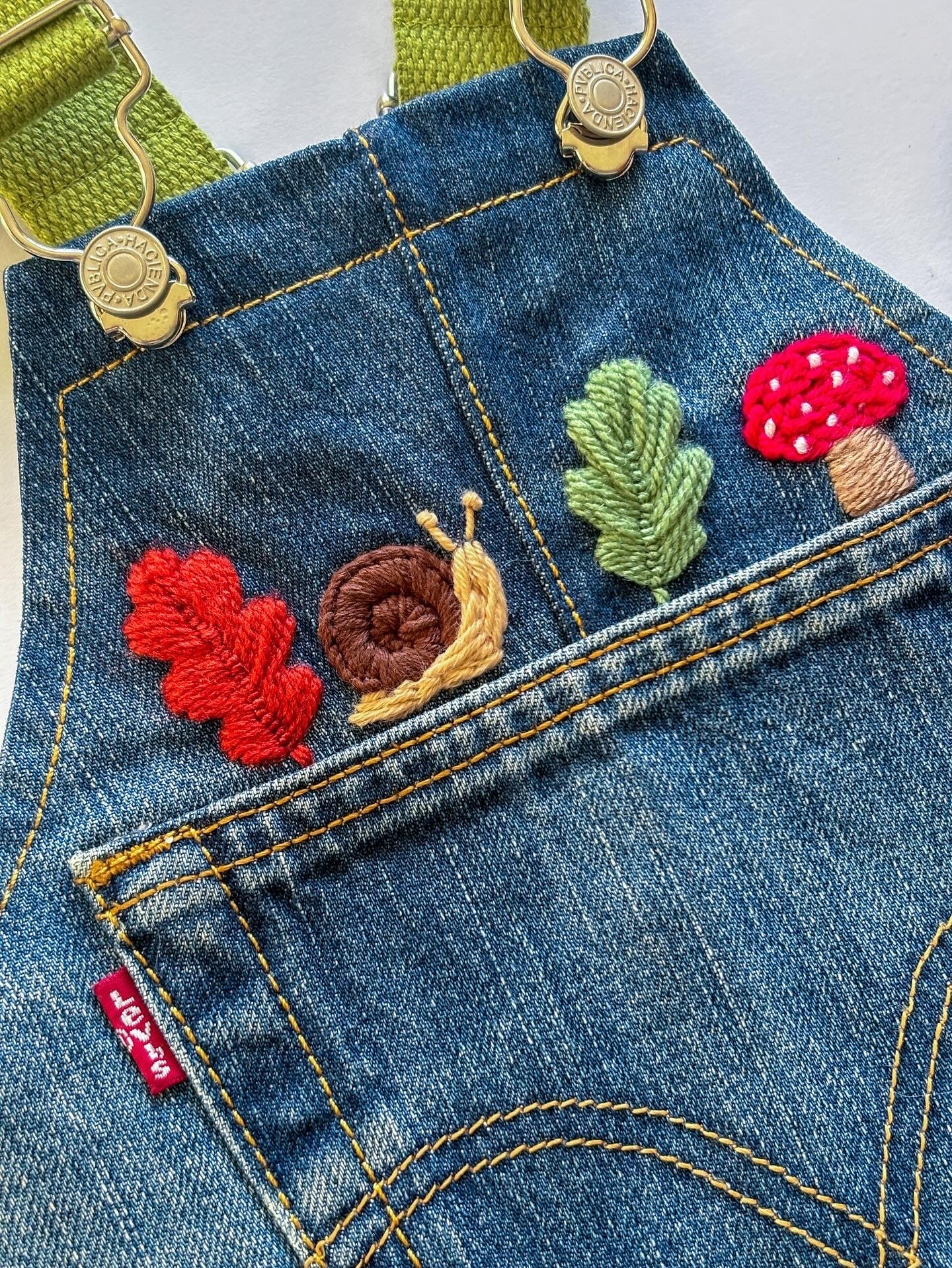 Leaves Dungarees, 2-3 Years